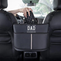 Personalized Car Purse Holder for Car Handbag Holder Between Seats Premium PU Leather, Happy Father's Day, Custom Fit For Your Cars, Auto Driver Or Passenger Accessories Organizer, Hanging Car Purse Storage Pocket Back, Gift for Daddy