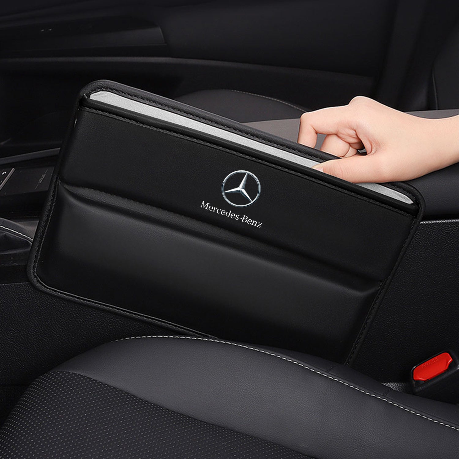Car Seat Gap Filler Organizer, Custom For Your Cars, Multifunctional PU Leather Console Side Pocket Organizer for Cellphones, Cards, Wallets, Keys