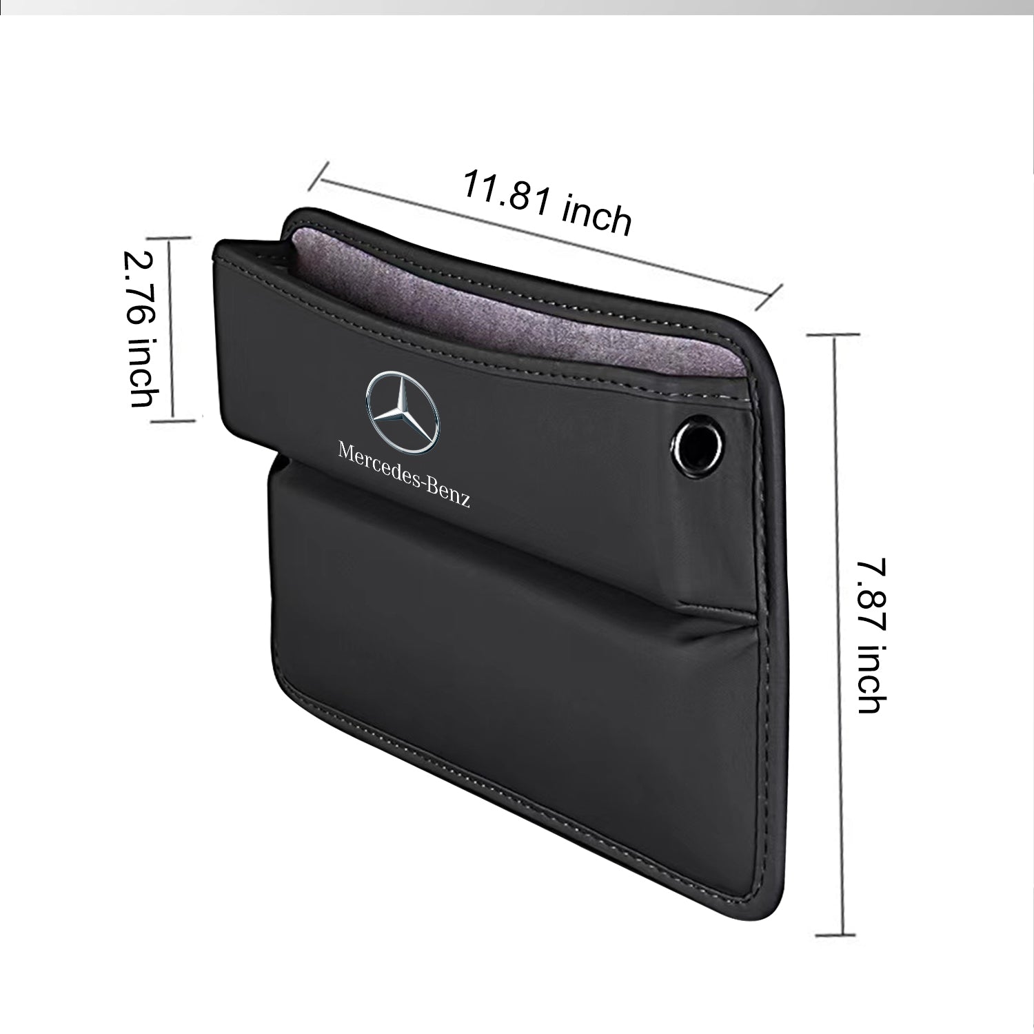 Car Seat Gap Filler Organizer, Custom For Your Cars, Multifunctional PU Leather Console Side Pocket Organizer for Cellphones, Cards, Wallets, Keys MB