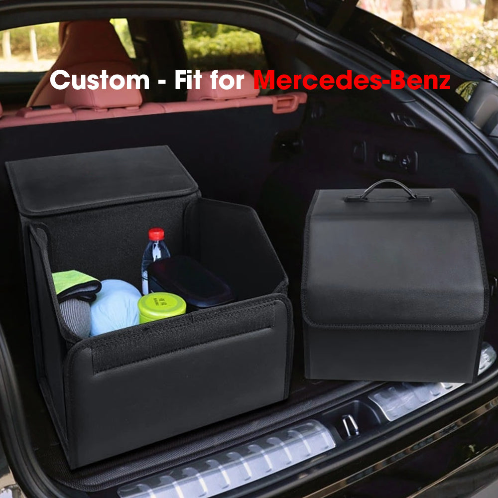 Foldable Trunk Storage Luggage Organizer Box, Custom-Fit For Car, SUV Trunk Organizer Van Cargo Carrier Caddy for Shopping, Camping Picnic, Home Garage DLMB241