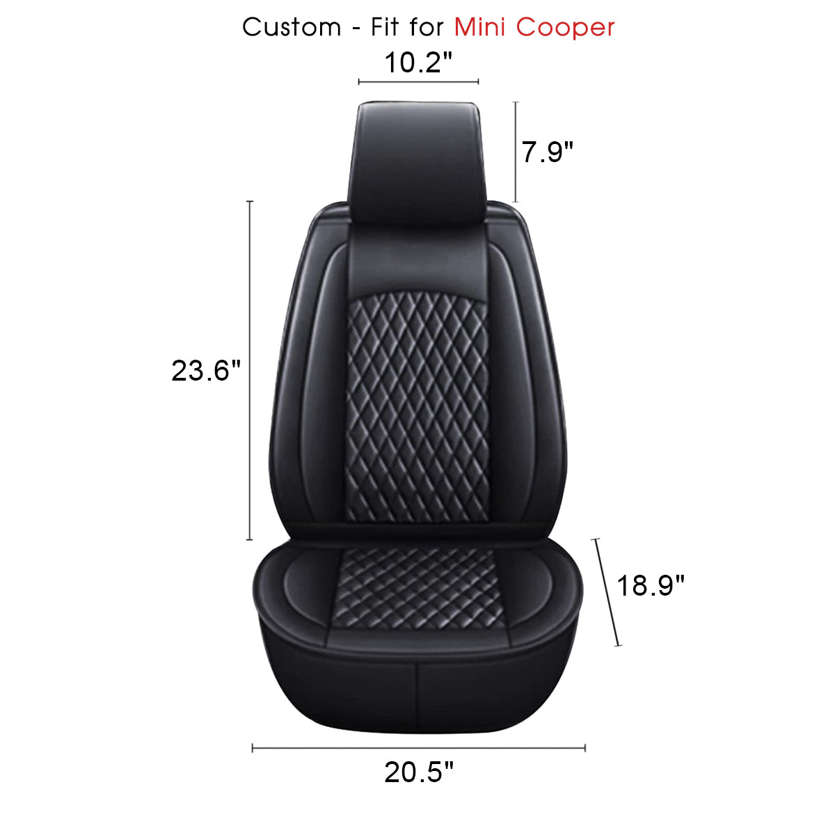 2 Car Seat Covers Full Set, Custom-Fit For Car, Waterproof Leather Front Rear Seat Automotive Protection Cushions, Car Accessories DLMT211