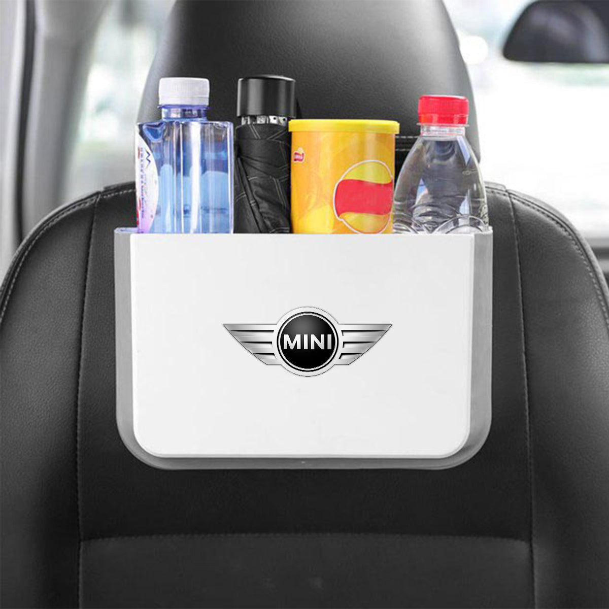 Hanging Waterproof Car Trash can-Foldable, Custom For Your Cars, Waterproof, and Equipped with Cup Holders and Trays. Multi-Purpose, Car Accessories MC11992
