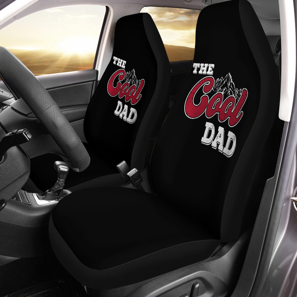 Car Seat Covers, Custom For Your Cars, The Cool Dad, Car Bucket Seat Protection Airbag Compatible 2 PCS, Car Accessories, Gift for Daddy 20