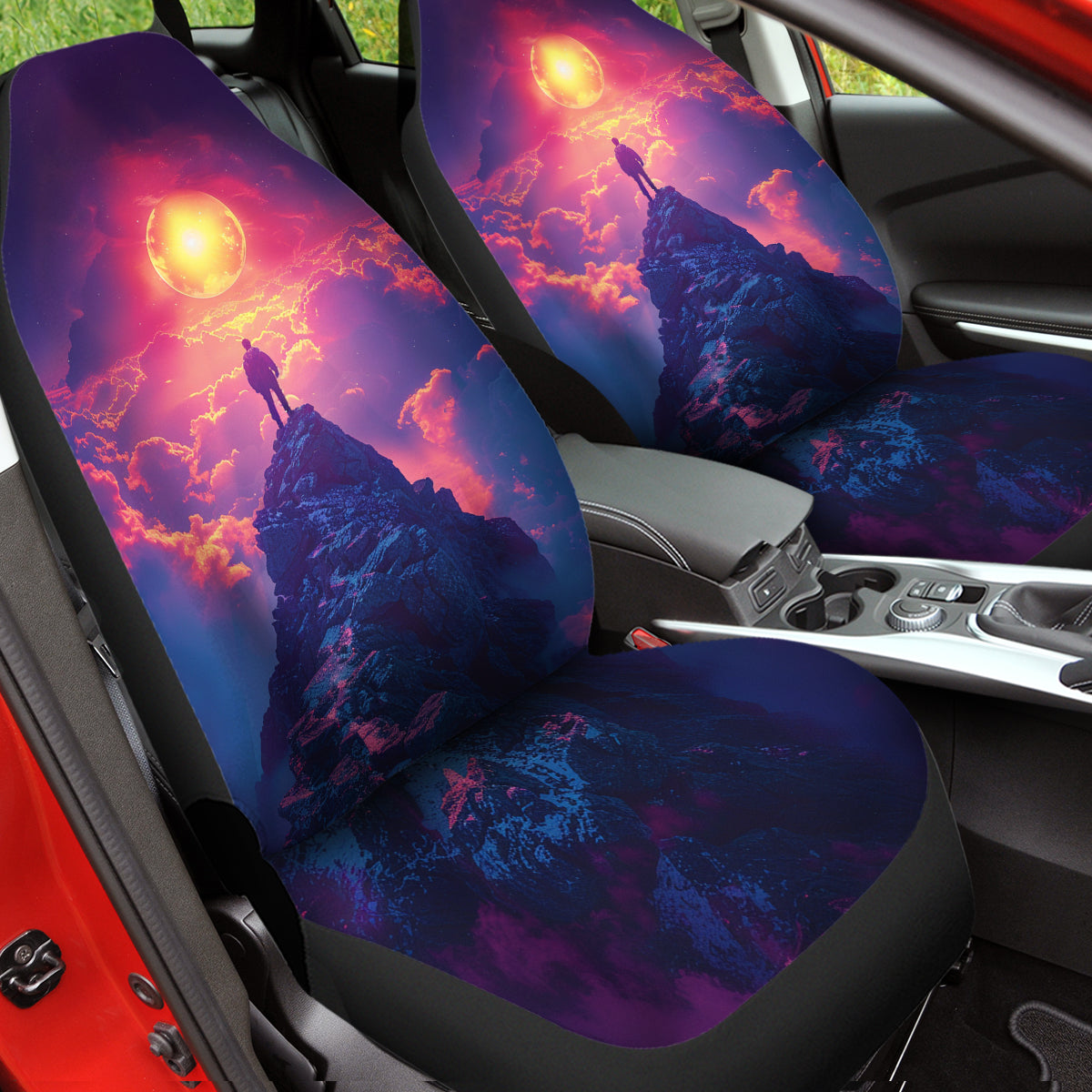 Hiking Car Seat Covers, Gift for Hiker, Car Seat Covers for Hiker, Present for Hiking lover, Trail Walker, Mountain Walker, Hiking 04