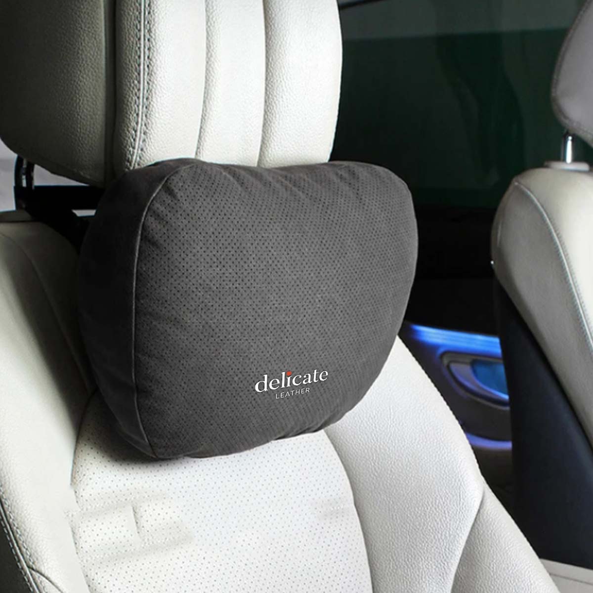 Premium Car Neck Pillow for Mercedes-Benz Maybach: Breathable Design, Car Headrest Auto Lumbar Pillows - Luxury Interior Accessories - Delicate Leather