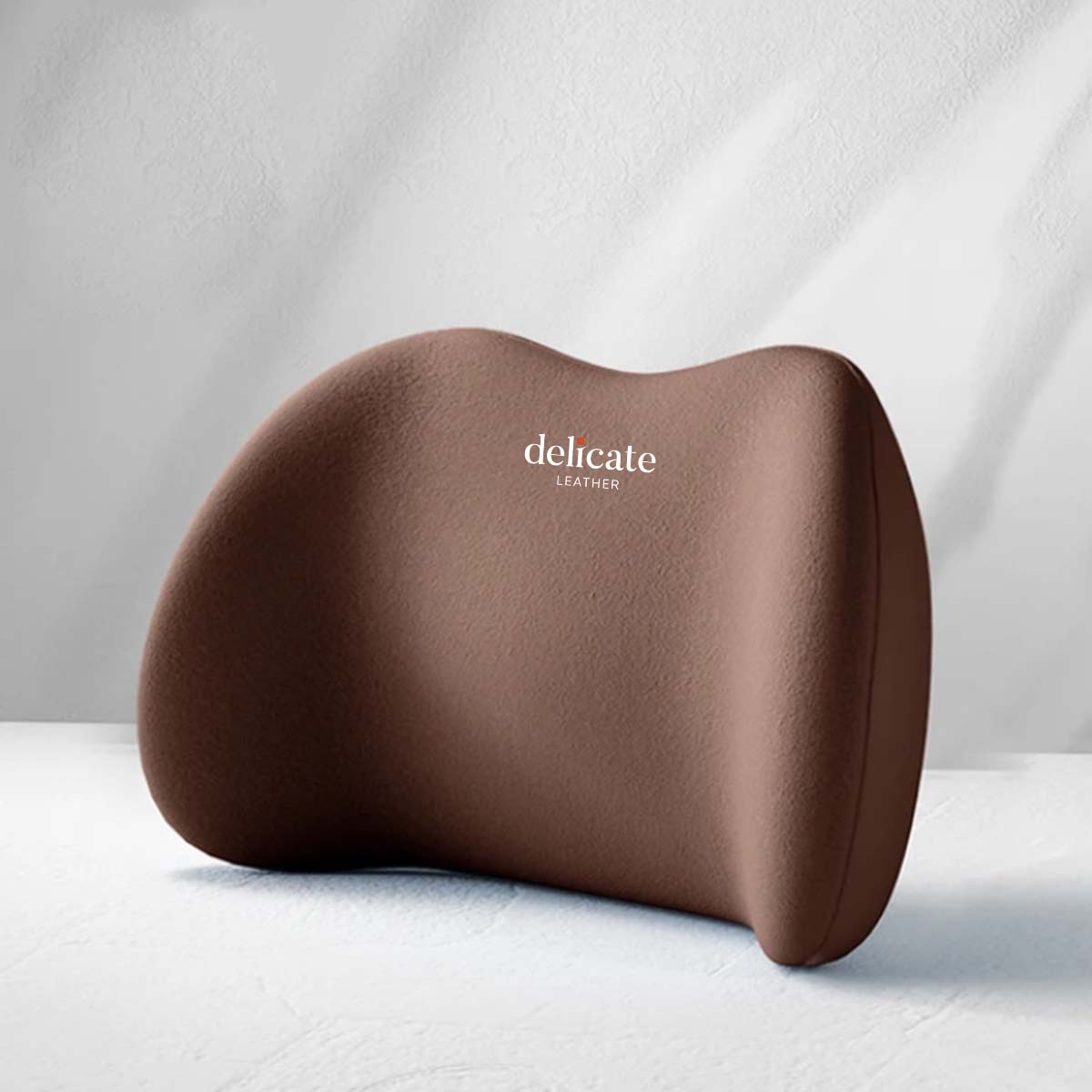 Delicate Leather Car Neck Headrest Pillow: Premium Memory Foam Support Cushion for Ultimate Comfort, Breathable Travel Companion, Lumbar Pillow Included - Universal Car Supplies - Delicate Leather