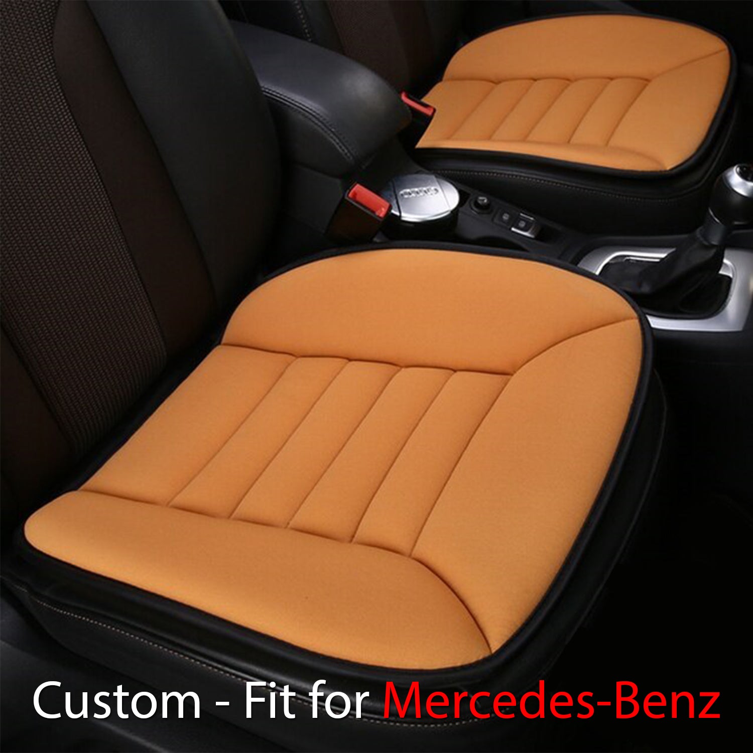 Car Seat Cushion with 1.2inch Comfort Memory Foam, Custom-Fit For Car, Seat Cushion for Car and Office Chair DLMB247