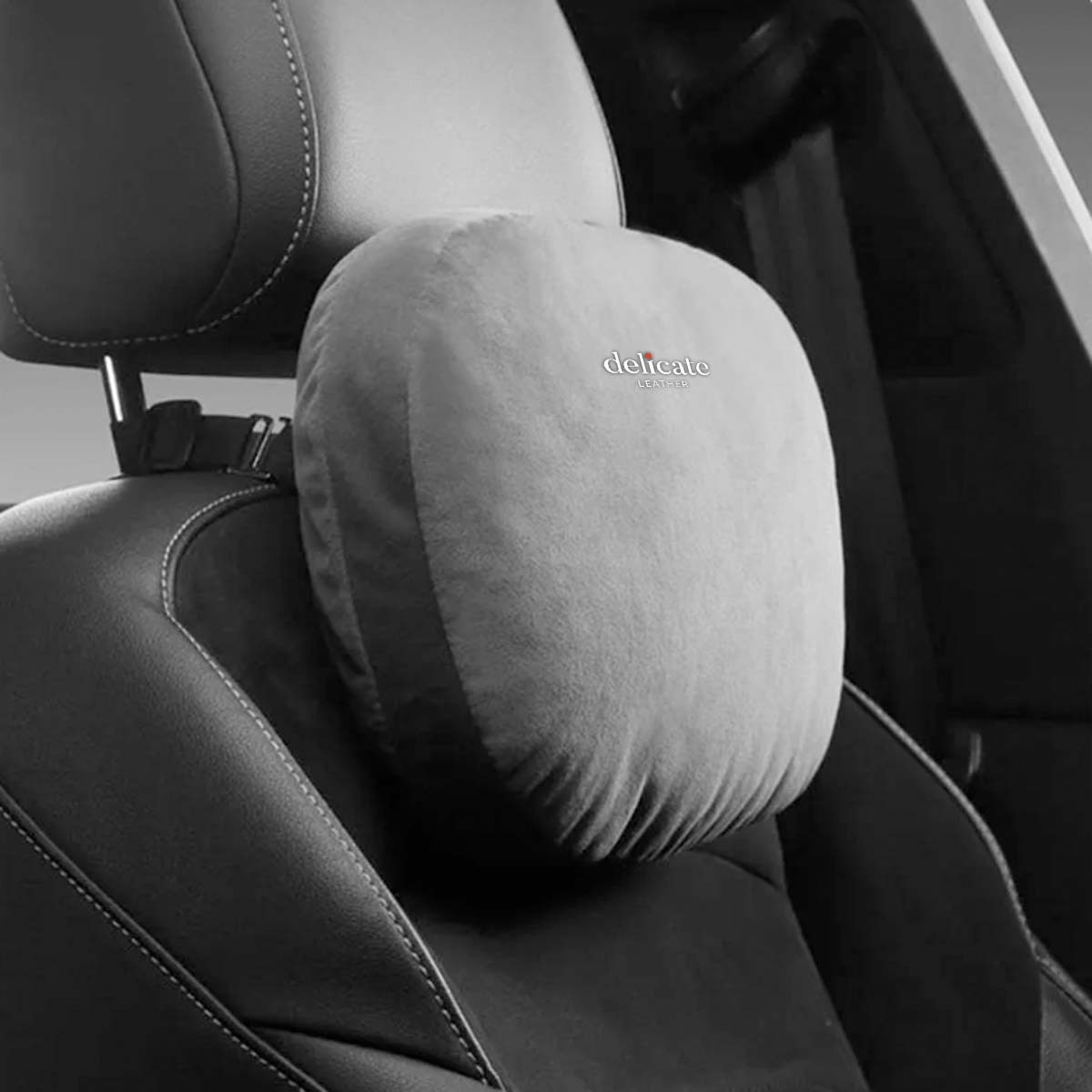 High-Quality Car Headrest Neck Support Seat Class: Soft, Universal, and Adjustable Car Pillow Neck Rest Cushion for Superior Comfort - Delicate Leather