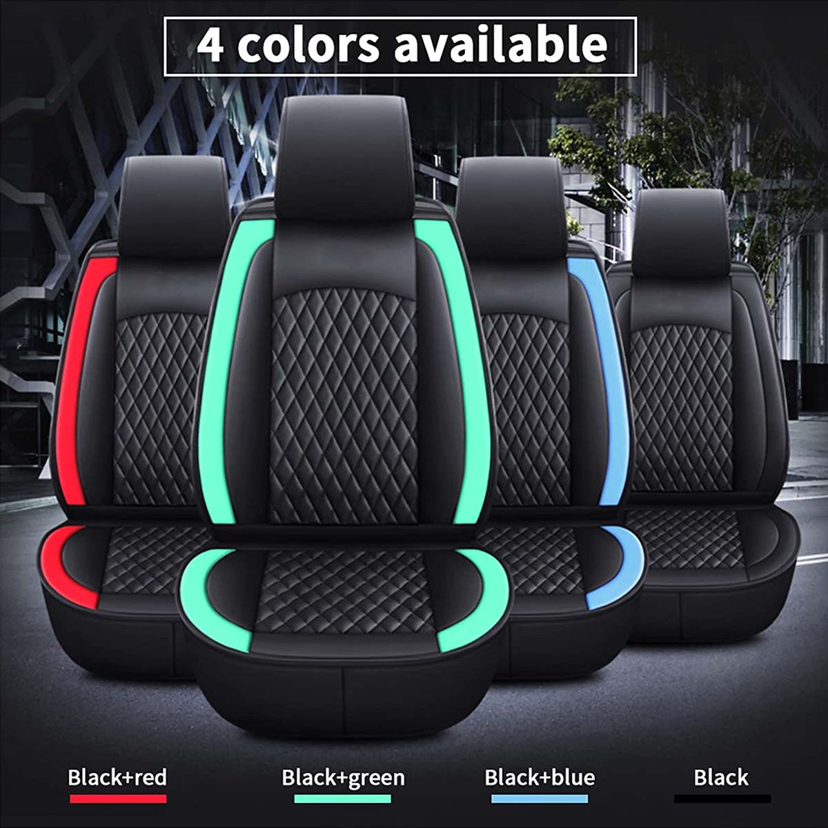 2 Car Seat Covers Full Set, Custom For Your Cars, Waterproof Leather Front Rear Seat Automotive Protection Cushions, Car Accessories