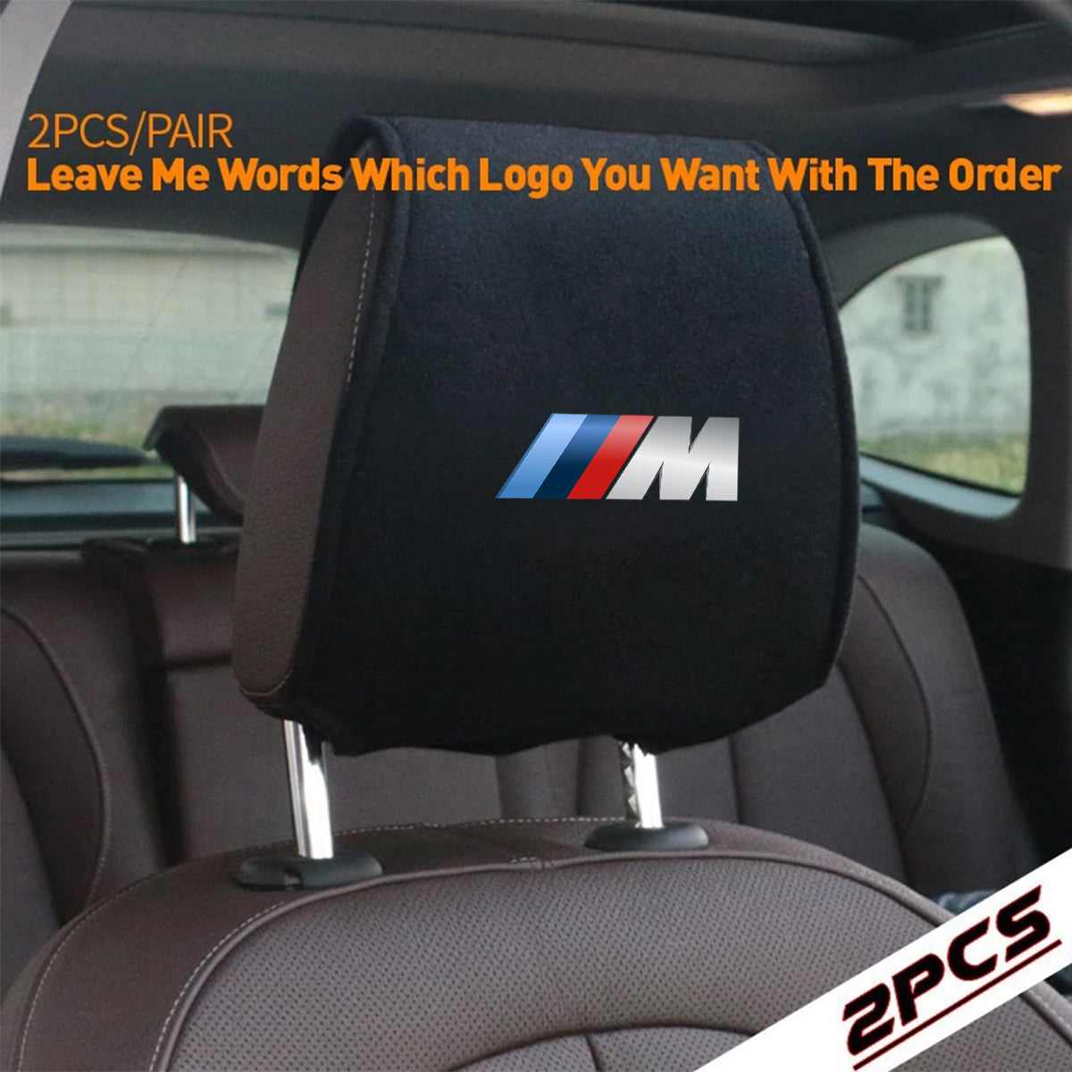Stylish BMW M Sport Car Seat Headrest Cover: Personalize & Protect