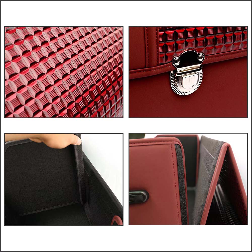 Delicate Leather Organizer for Trunk Box Storage, Car Accessories Interior Vehicle Supplies Accessories for the Car - Delicate Leather