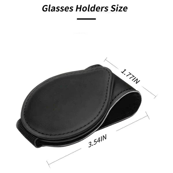 Car Sunglasses Holder, Custom For Your Cars, Magnetic Leather Glasses Frame 2025 Update SU13995 - Delicate Leather  