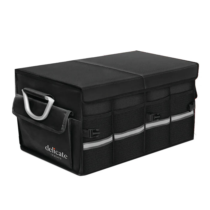 Big Trunk Organizer, Cargo Organizer SUV Trunk Storage Waterproof Collapsible Durable Multi Compartments MB12994