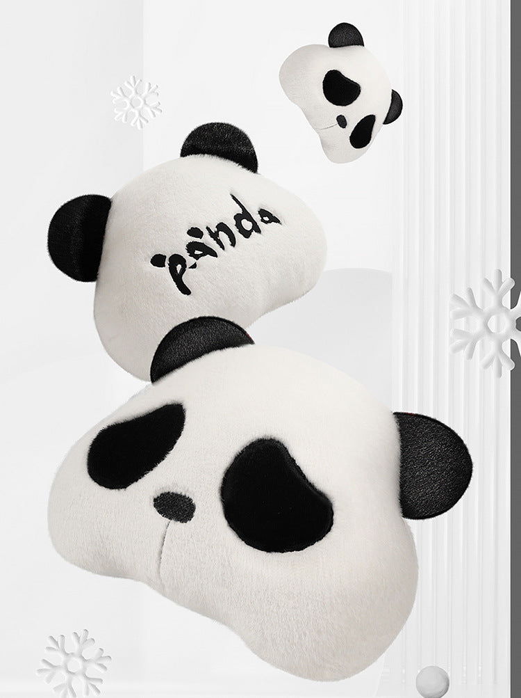 New Panda Car Headrest Pillow - Lovely Auto Seat Head Support Neck Protector Cushion Plush Automobiles Lumbar Rest Car Kits