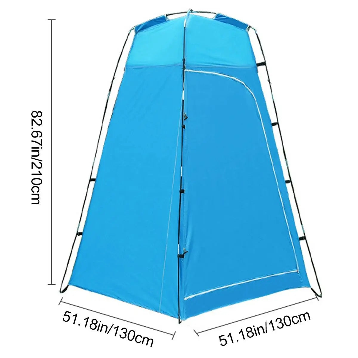 Portable Pop Up Privacy Tent, Outdoor Camping Bathroom Toilet Shower Tent Spacious Dressing Changing Room for Hiking Beach Picnic Fishing - Delicate Leather