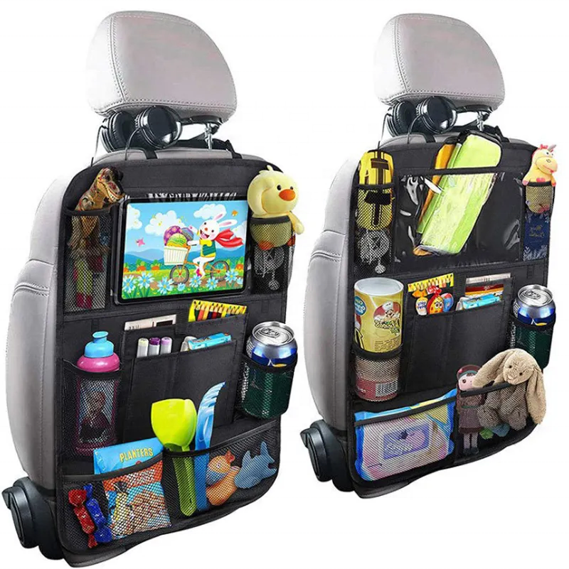 HOT Waterproof Multifunctional Car Backseat Organizer - Car Back Seat Organizer with Pockets for iPad, Kids Toy Storage, Custom Fit For Your Cars