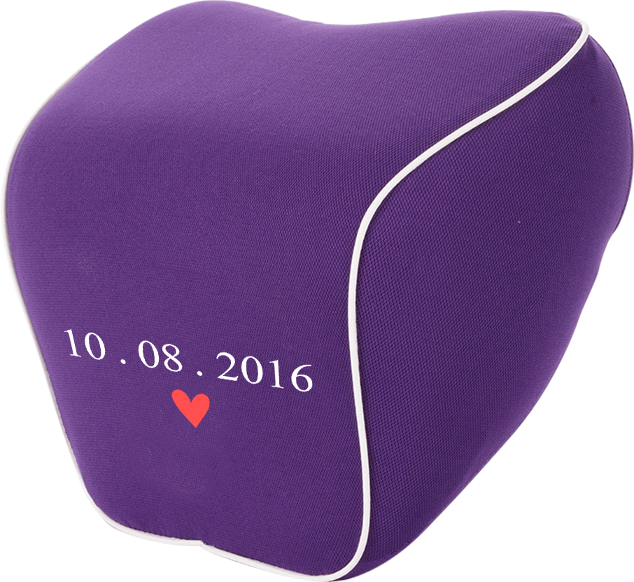 Personalized Anniversary Lumbar Support Cushion for Car and Headrest Neck Pillow Kit, Personalized Gift Custom Name, Anniversary Couple Gift Personalized, Happy Anniversary, Valentines Day Gift Romantic, Valentines Gift For Husband, Car Accessories 05