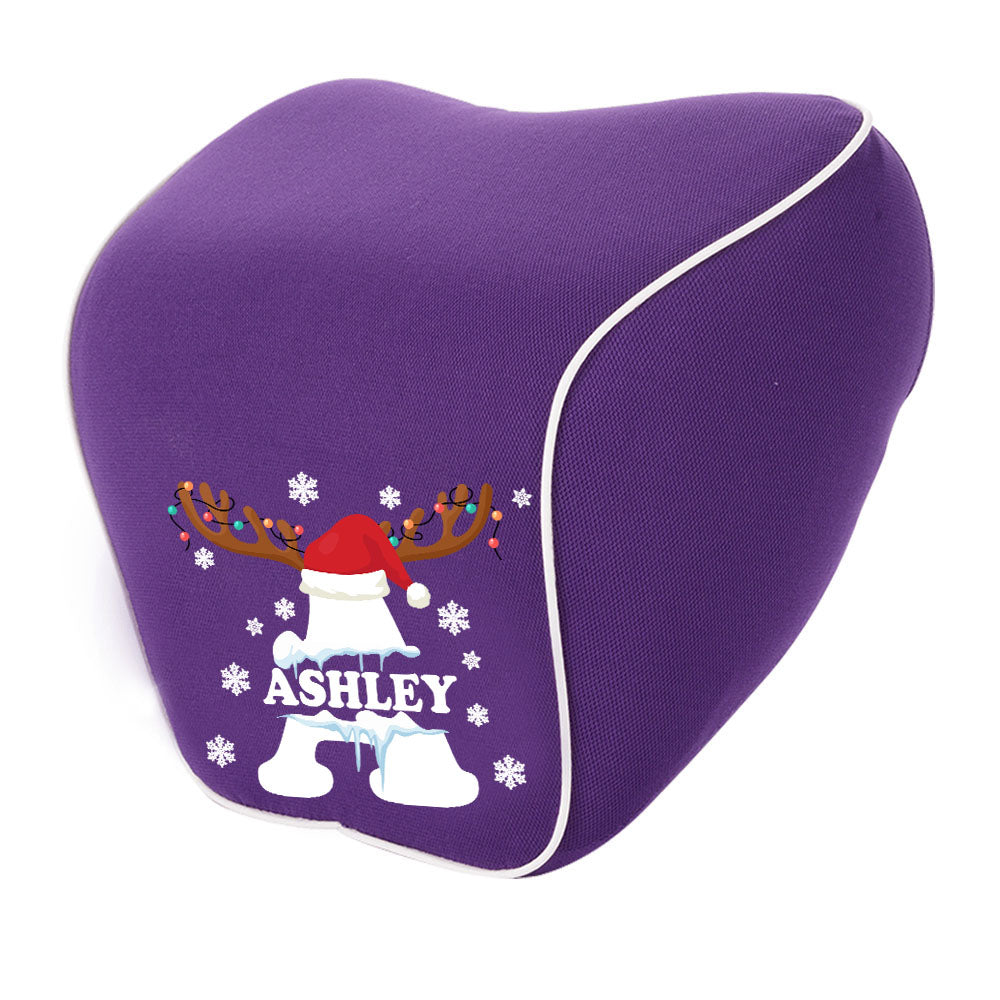 Custom Name Lumbar Support Cushion for Car and Headrest Neck Pillow Kit, Personalized Christmas, Personalized Gift, Custom For Cars, Ergonomically Design for Car Seat, Car Accessories, Personalised Lumbar Support Cushion, Christmas Gift L5