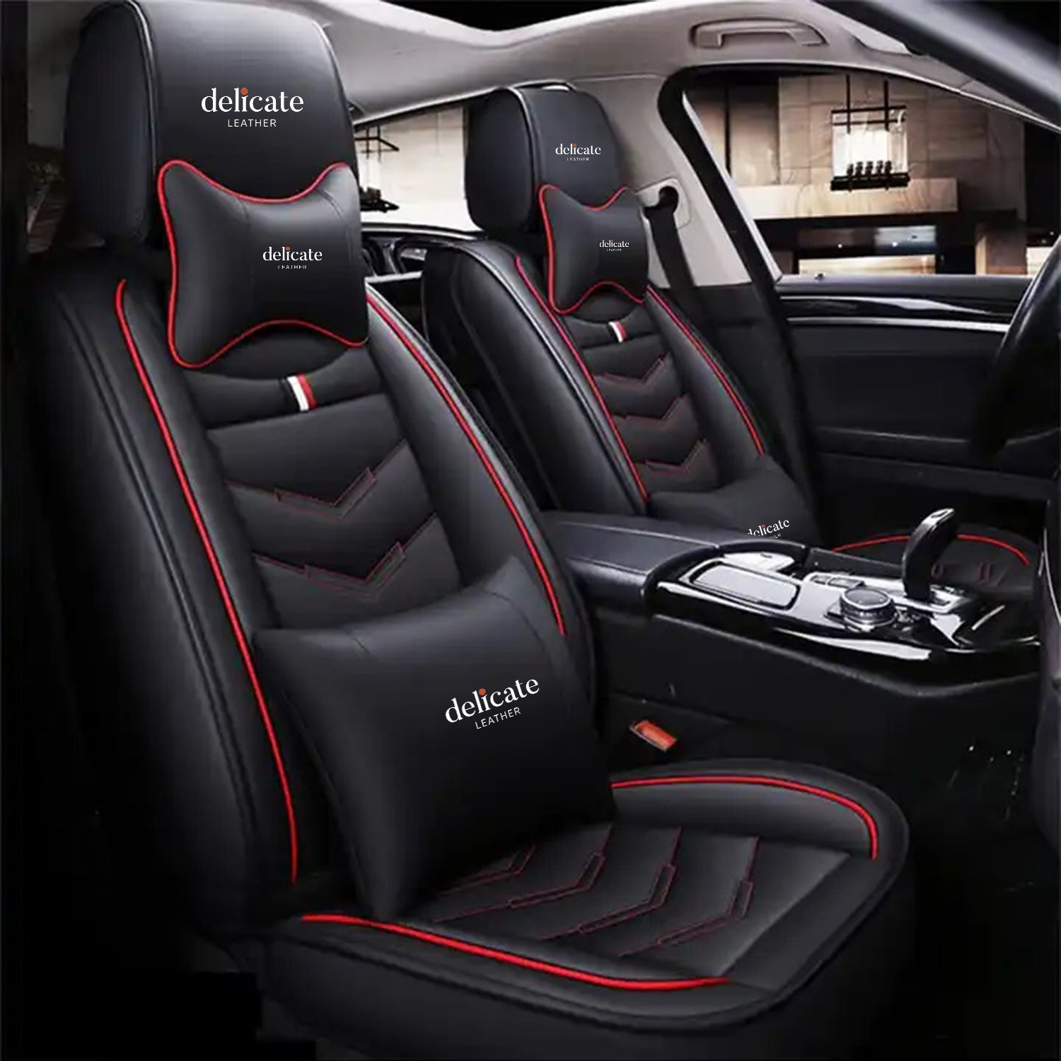 Delicate Leather Car Seat Cover Hot Selling Luxury Durable Comfortable Full Leather Car Seat Cover For All Kinds Of Car Seat Cover - Delicate Leather
