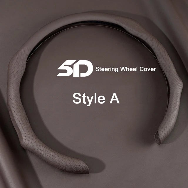 5D Universal Car Steering Wheel Cover - Non-slip Car Styling for Car Accessories