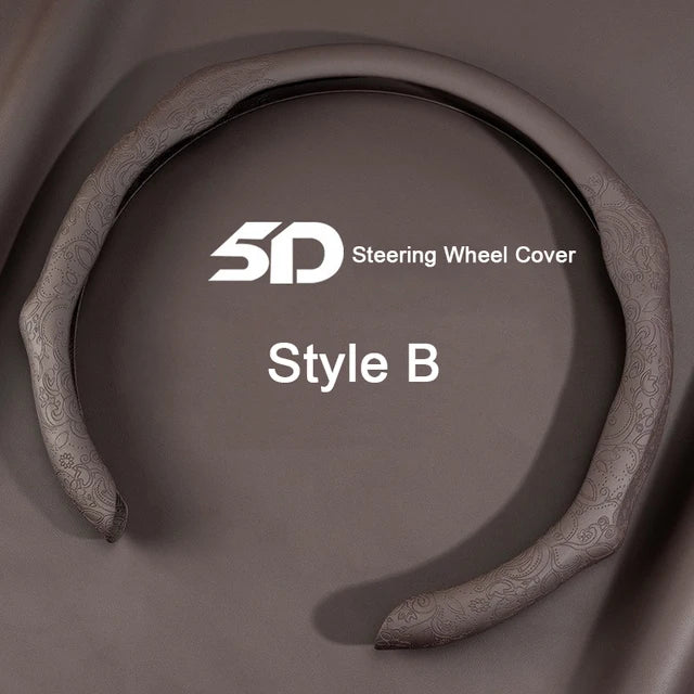 5D Universal Car Steering Wheel Cover - Non-slip Car Styling for Car Accessories