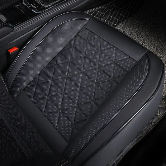 New Front Car Seat Cover PU Leather - Universal Car Chair Pad Mat Auto Accessories - 1PCS - Delicate Leather