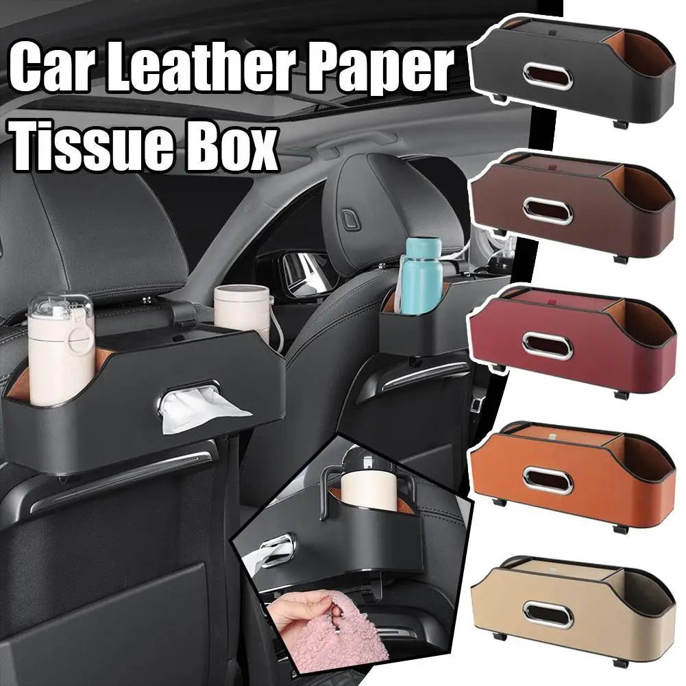 Multifunctional Car Back Seat Storage Box - Under Seat Decoration and Tissue Holder, Custom Fit For Your Cars, Car Accessories