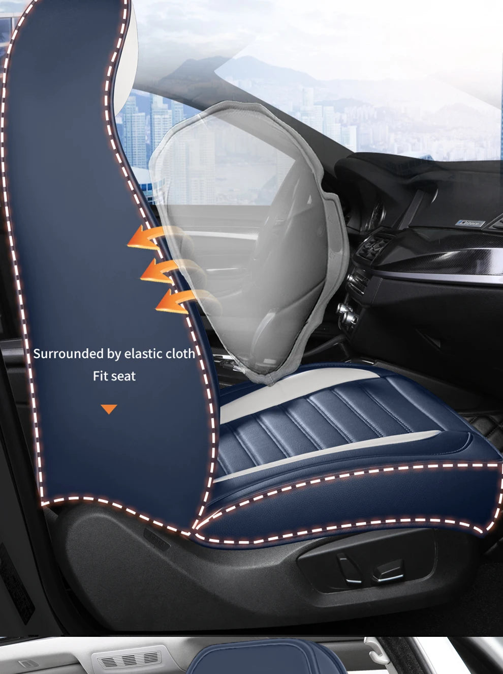PU Leather Car Seat Covers – Universal Interior Protection Set - Delicate Leather  