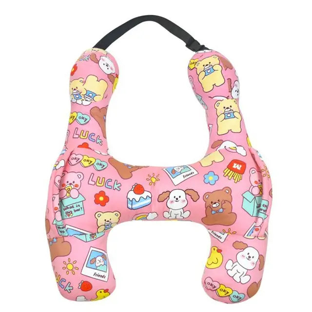 Cute Animal Pattern Kid Neck Head Support U-Shape Children Travel Pillow Cushion