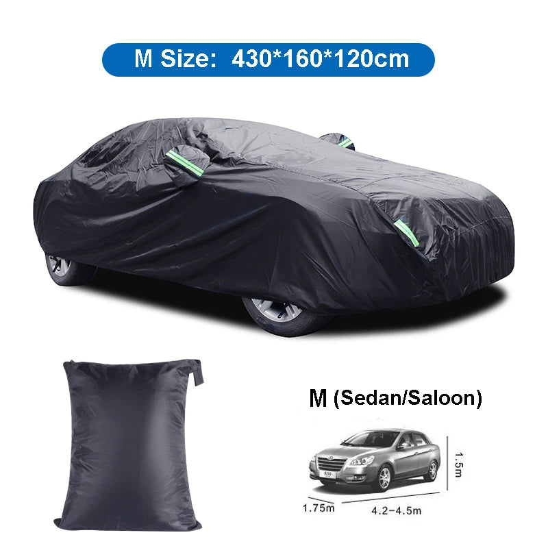 Universal Car Covers - Indoor and Outdoor Snow, Rain, Waterproof Cover with Sunshade and Dustproof Protection