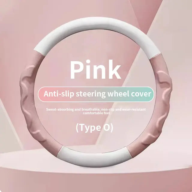 Carbon Car Steering Wheel Cover - High-Quality Leather