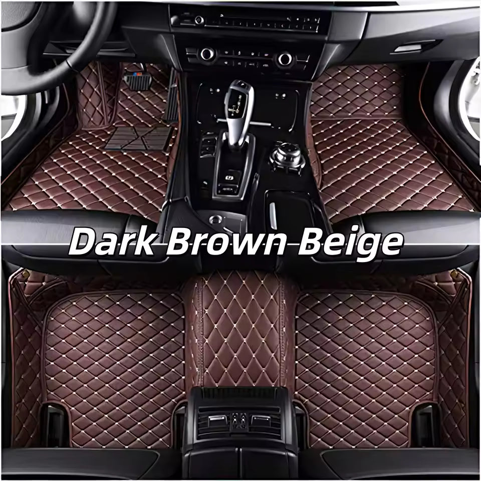 Car Floor Mats Leather Luxury Floor Liner All Weather Protection Carpet
