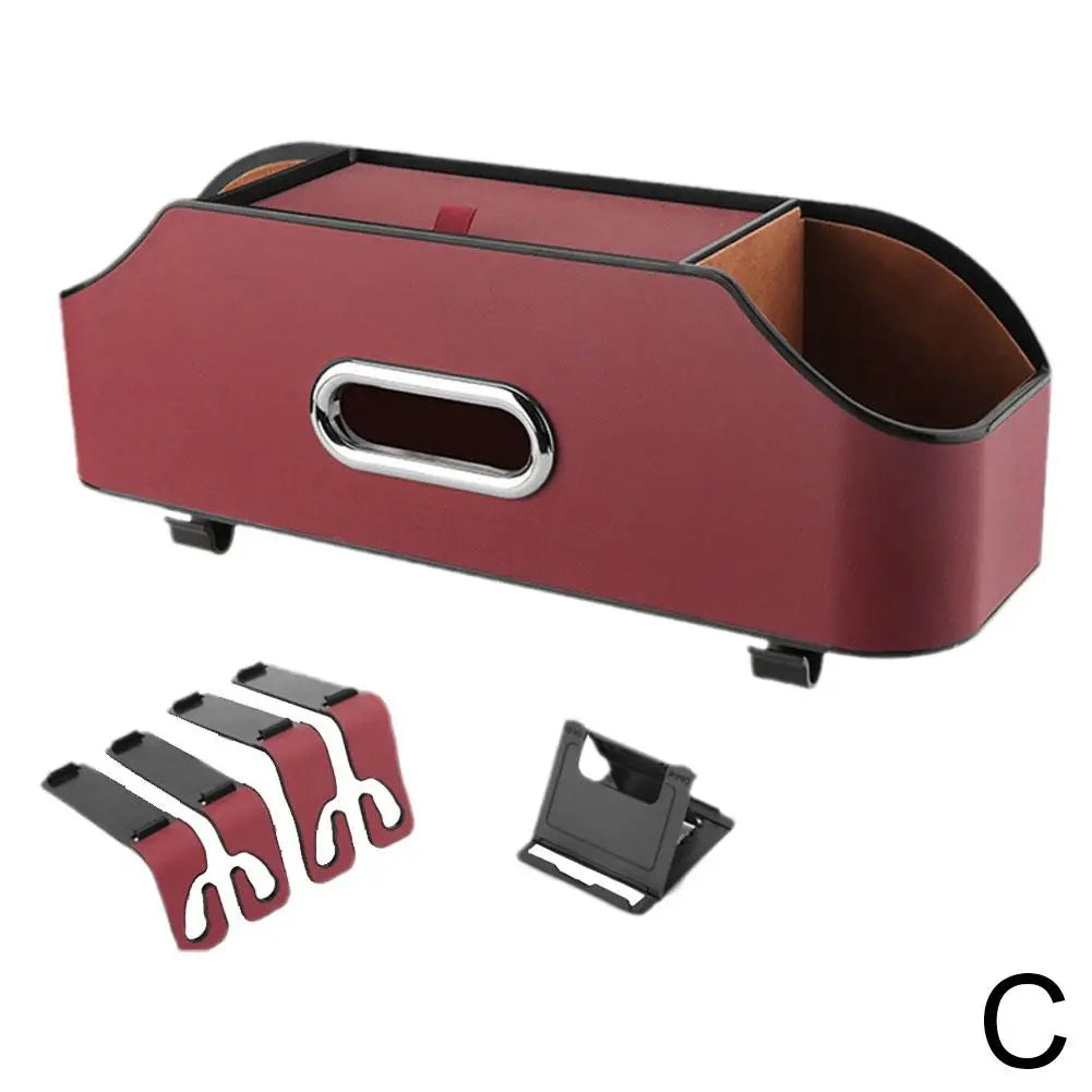 Multifunctional Car Back Seat Storage Box - Under Seat Decoration and Tissue Holder, Custom Fit For Your Cars, Car Accessories