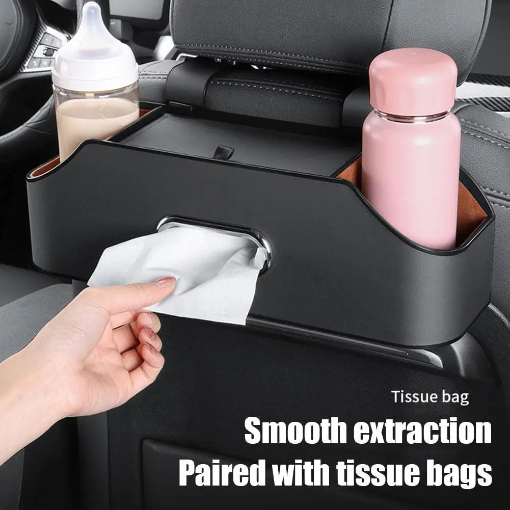 Multifunctional Car Back Seat Storage Box - Under Seat Decoration and Tissue Holder, Custom Fit For Your Cars, Car Accessories