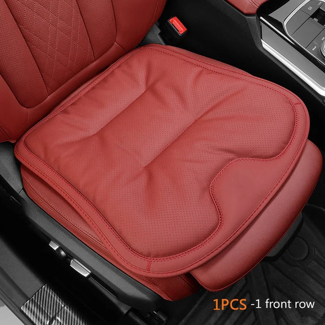 Car Seat Cushion for Driving - Breathable Non-Slip Bottom Comfort Car Seat Protector - Red