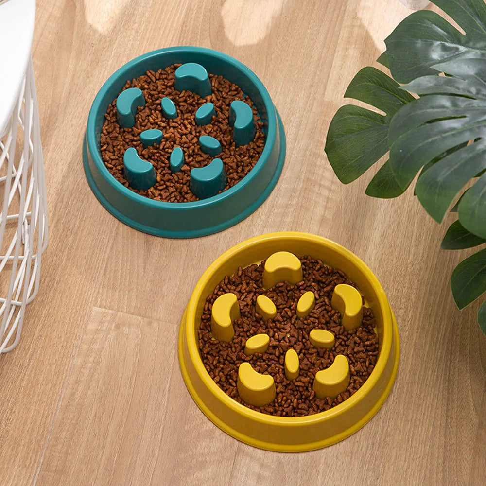 Pet Slow Food Bowl Small Dog Choke-proof Bowl Non-slip Slow Food Feeder Dog Rice Bowl Pet Supplies Available for Cats and Dogs