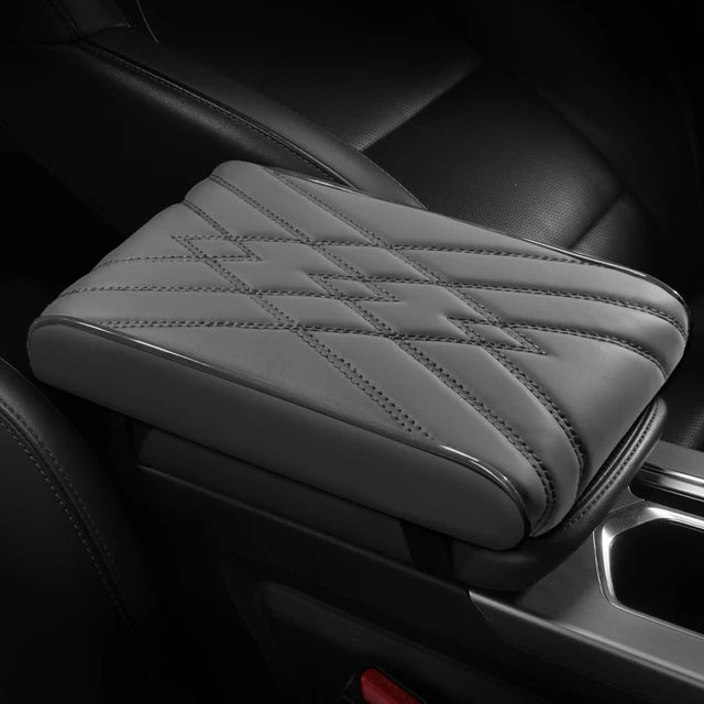 Nappa Leather Center Console Armrest Box Mat Pad Cover for Car Accessories