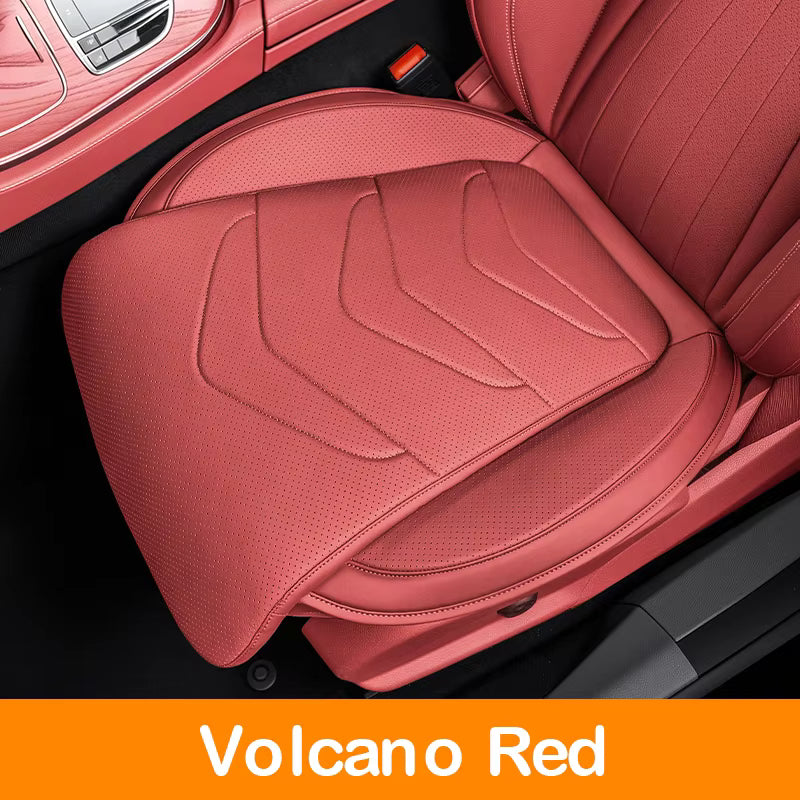 Nappa Leather Car Seat Cushion – Breathable Luxury Seat Pad for All-Season Comfort - Delicate Leather  