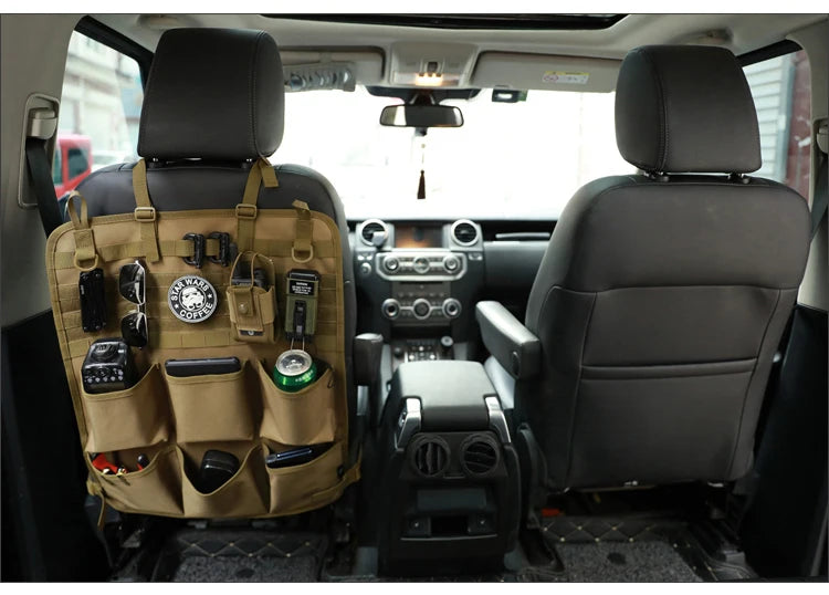 Car Organizer Seat Back Storage Bag - Multifunctional Camo Hanging Bag, Custom Fit For Your Cars, Car Accessories