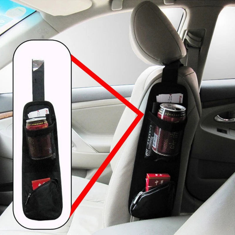 Auto Car Seat Bag Hanging Storage Bags - Mesh Pocket Organizer Holder