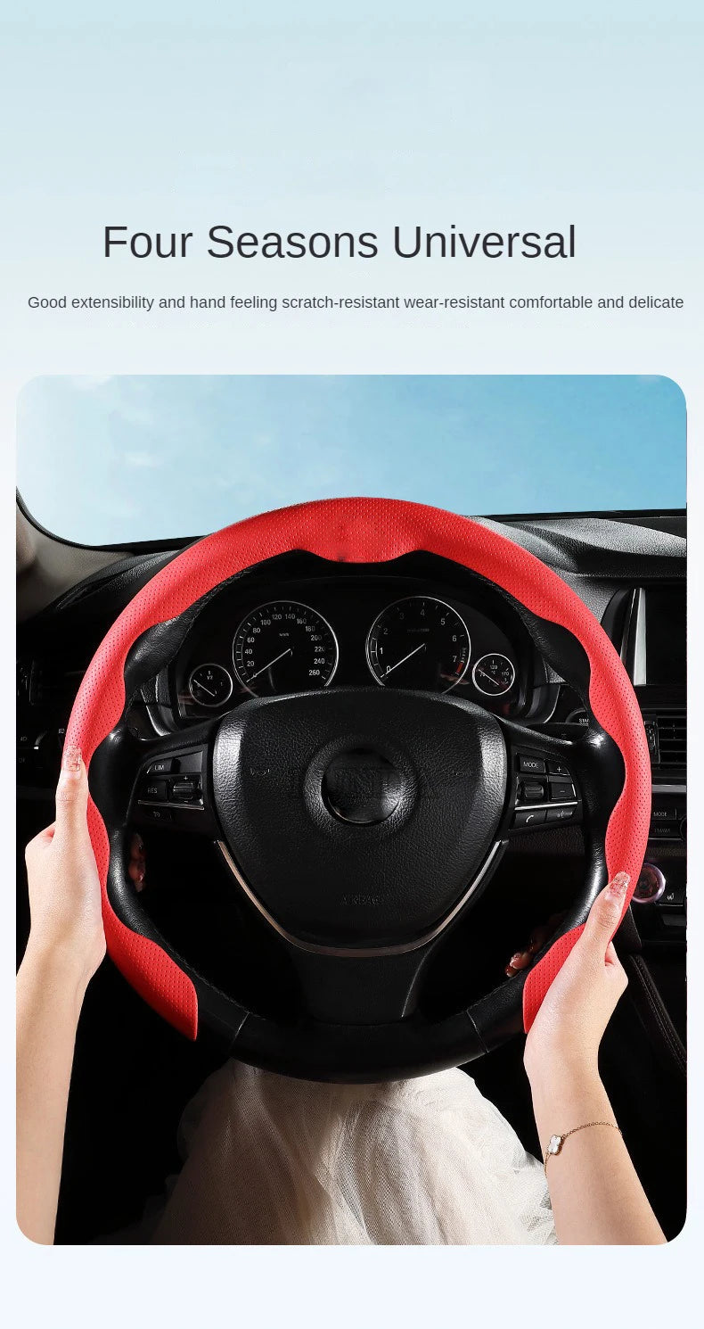 Car Steering Wheel Cover - NAPPA Leather Booster Cover for Car Interior Accessories