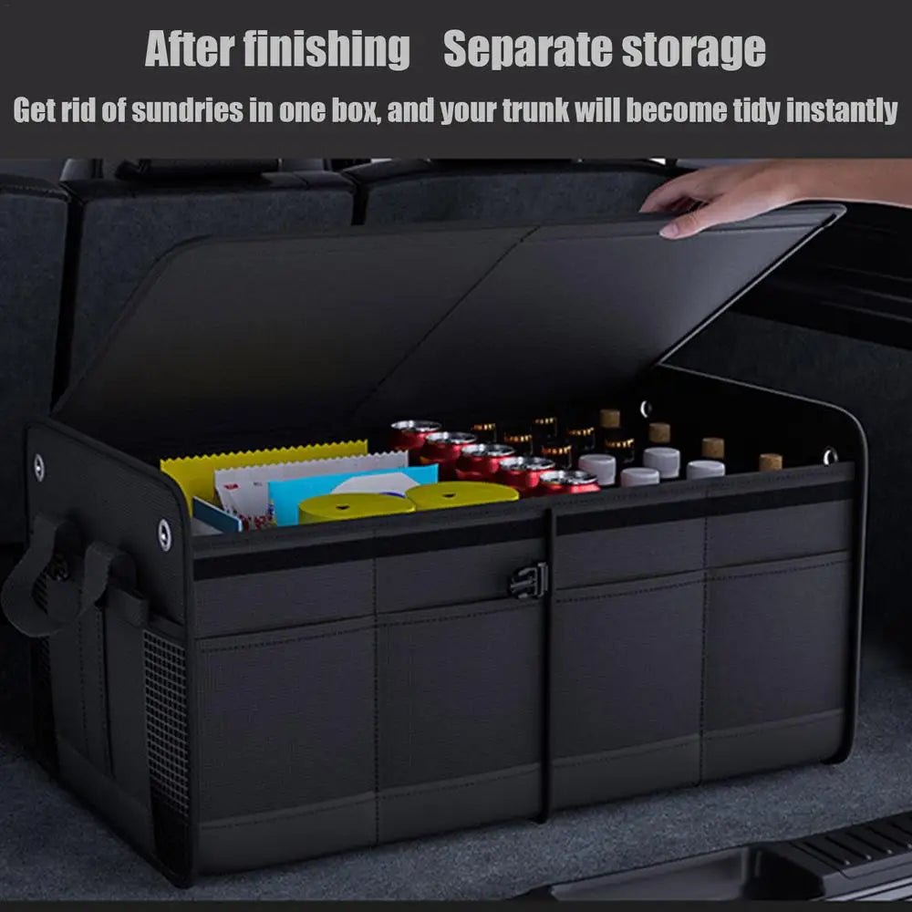 Trunk Storage Organizer For Car - Large Capacity Interior Storage Box