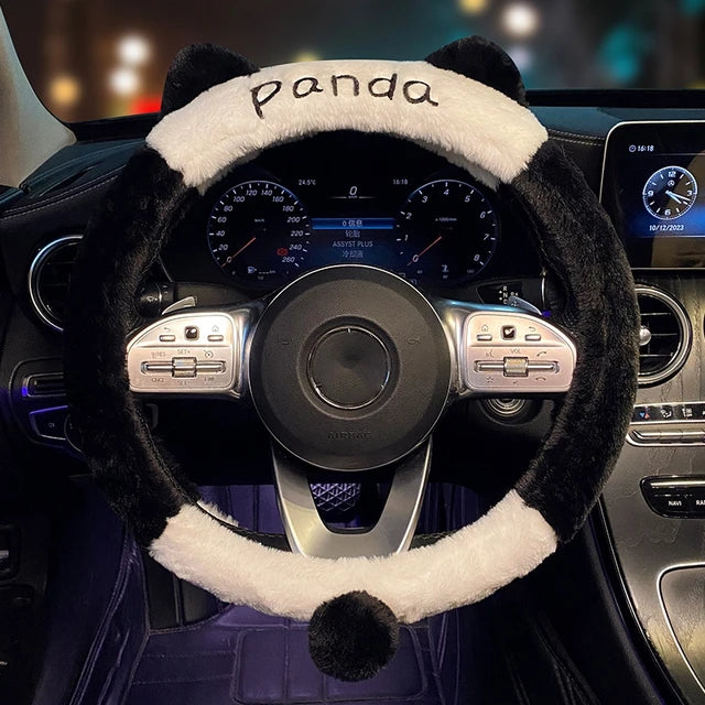 New Panda Car Headrest Pillow - Lovely Auto Seat Head Support Neck Protector Cushion Plush Automobiles Lumbar Rest Car Kits