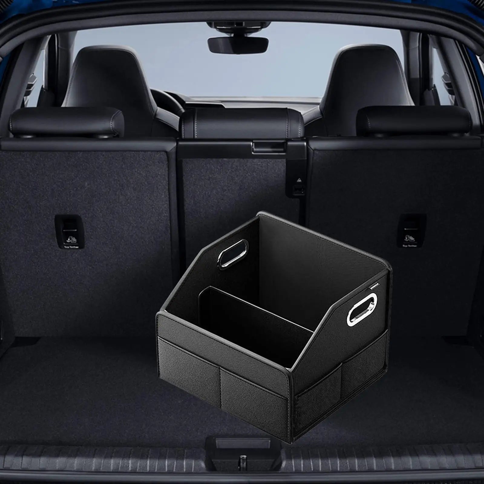 Car Trunk Organizer - Large Capacity Camping Bag Collapsible Container Bin Cargo Storage Box