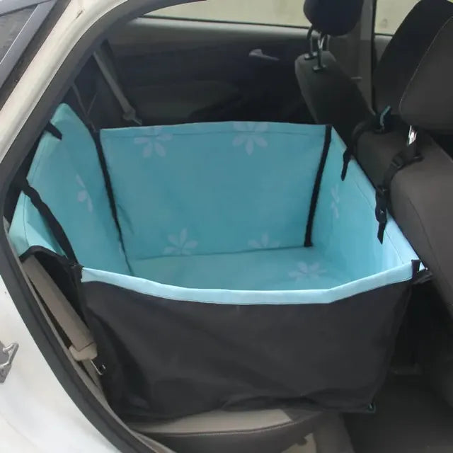 Waterproof Pet Dog Car Seat Cover - Hammock Bag Protector, Foldable, Scratch Proof, Non-Slip, Stylish Print Design