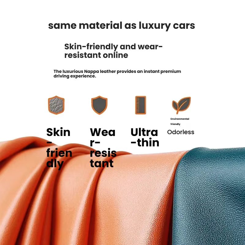 5D Laser Carbon Fiber Pattern Steering Wheel Cover – Universal 38cm Fit, Anti-Slip Synthetic Material - Delicate Leather  