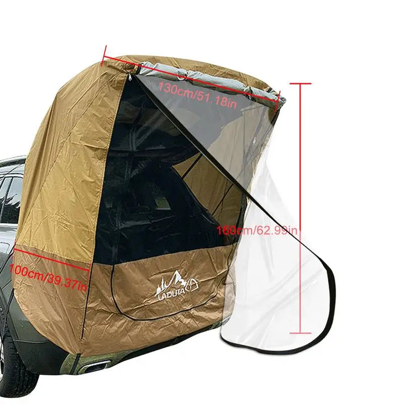 Simple Tent For Car Trunk Sunshade Rainproof Vehicle Rear Extension Tent For Self-driving Tour Barbecue Camping Hiking Tent