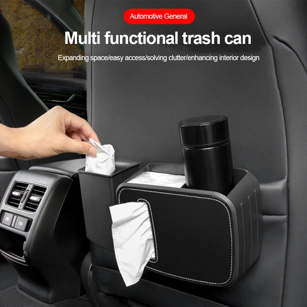 Car Seat Organizer - Back Rear Row Storage Box with Hook and Cup Holder, Custom Fit For Your Cars, Car Accessories