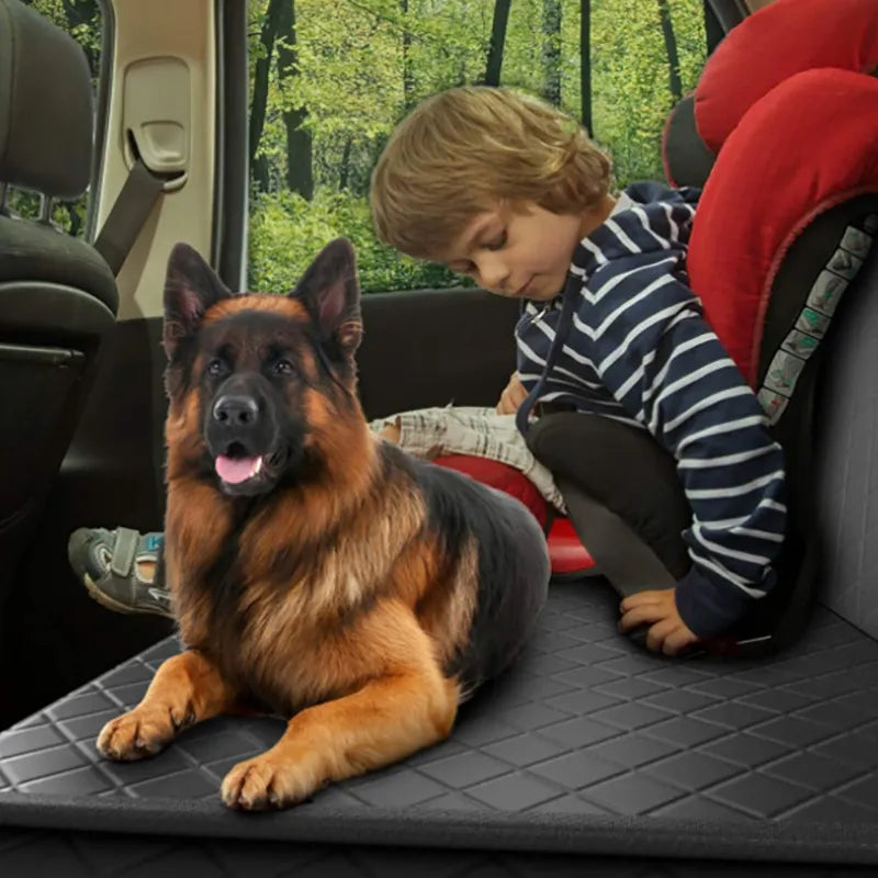 Dog Car Seat Cover Waterproof Pet Travel Dog Carrier Hammock Car Rear Back Seat Protector Mat Safety Carrier For Dogs Safety Pad - Delicate Leather