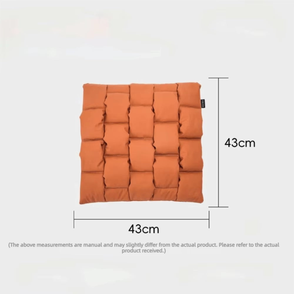 Nappa Leather Car Seat Cushion – Memory Foam Filled Breathable Waterproof Seat Pad - Delicate Leather  